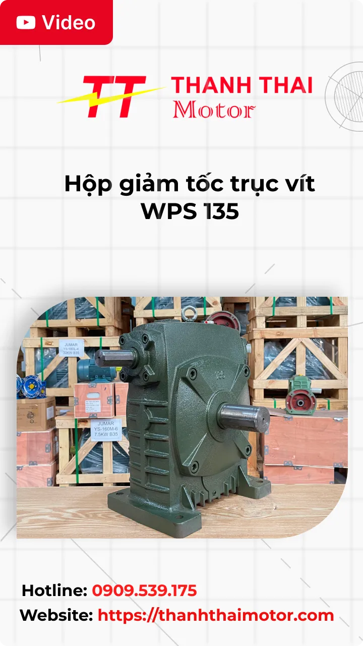 Hộp giảm tốc trục vít WPS 135