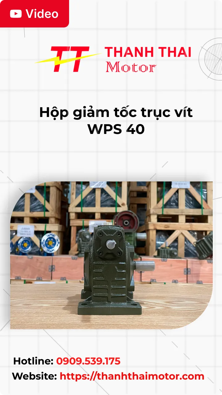 Hộp giảm tốc trục vít WPS 40