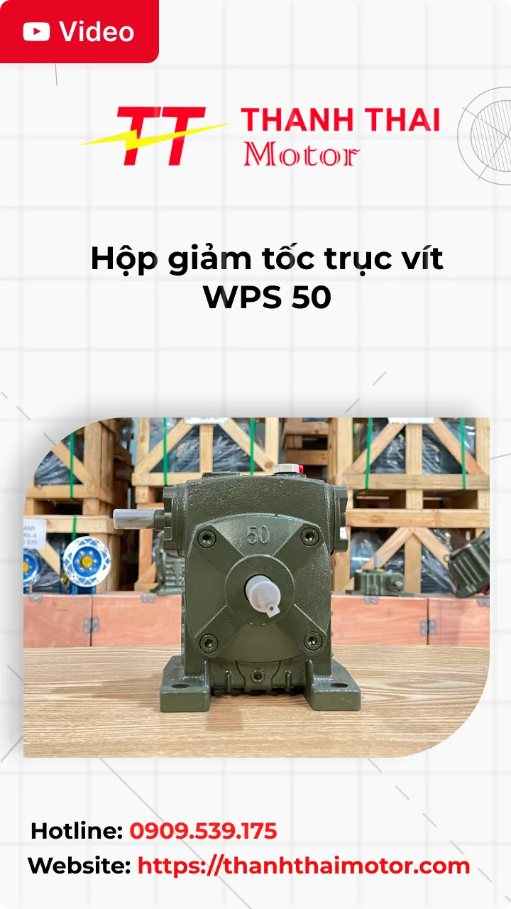 Hộp giảm tốc trục vít WPS 50