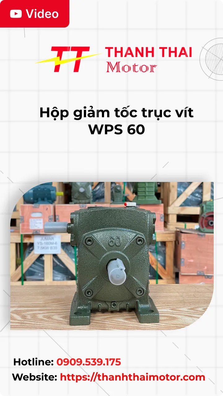 Hộp giảm tốc trục vít WPS 60