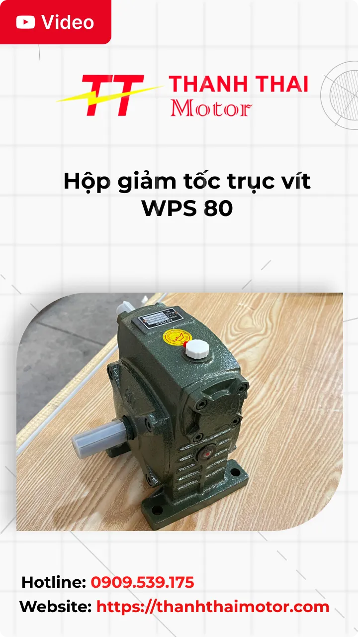 Hộp giảm tốc trục vít WPS 80