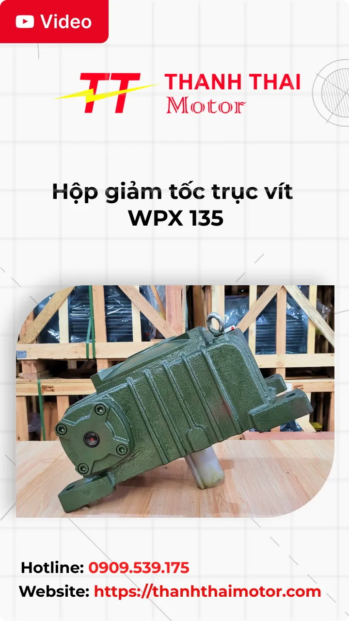 Hộp giảm tốc trục vít WPX 135