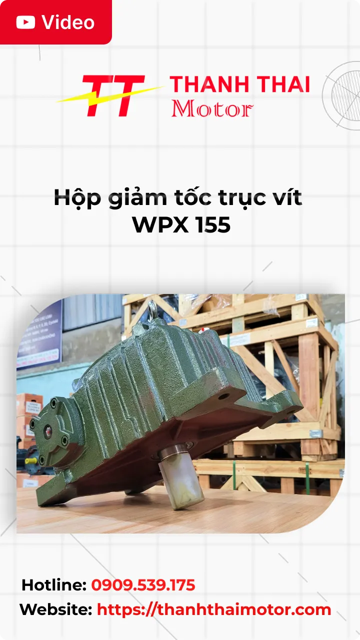 Hộp giảm tốc trục vít WPX 155