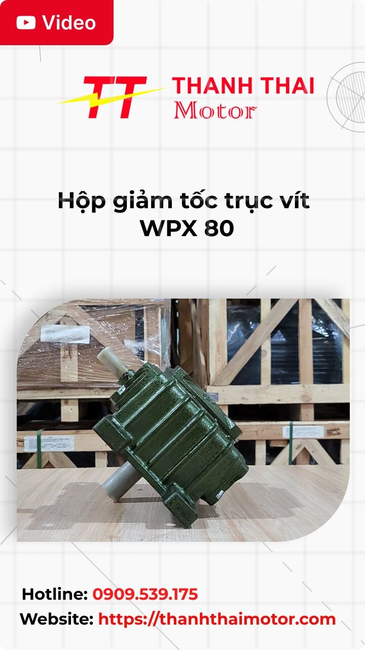 Thumb hộp giảm tốc trục vít WPX 80