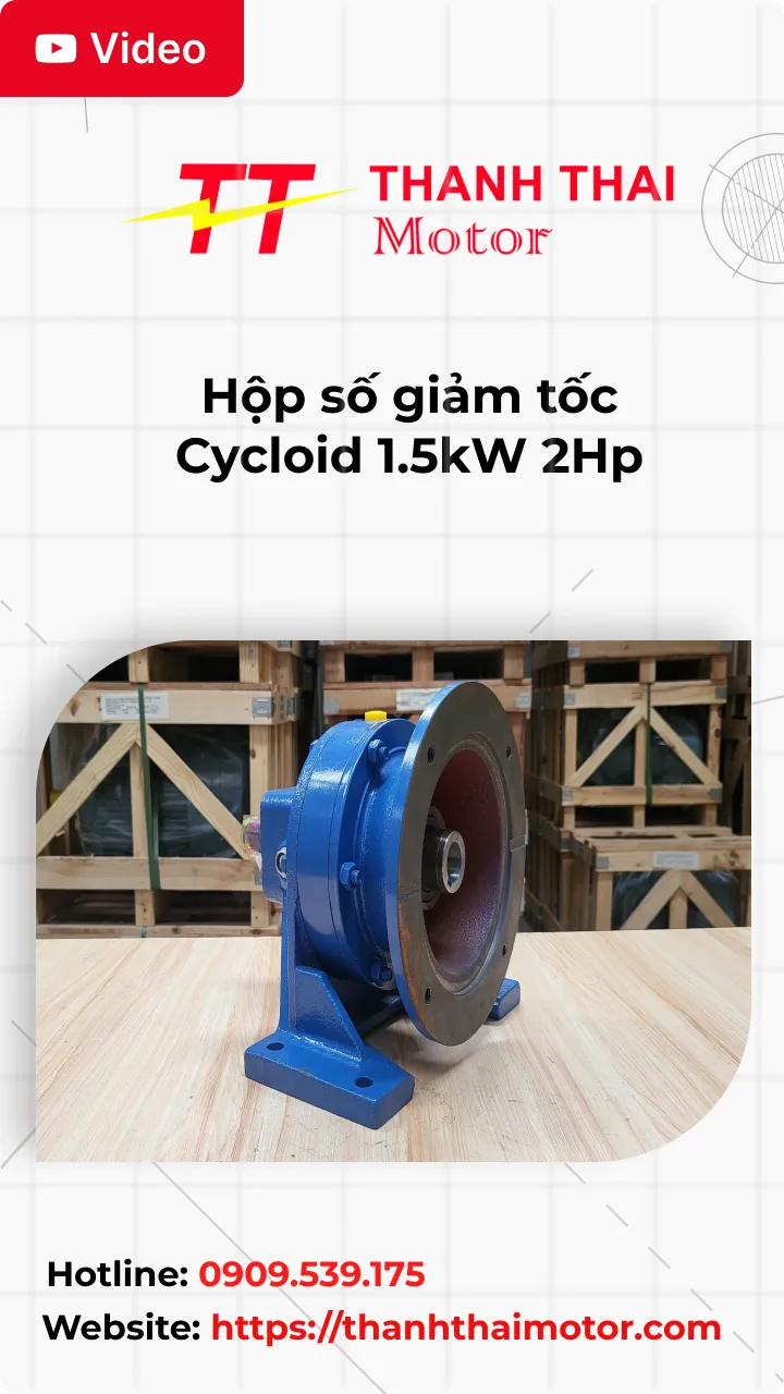 Hộp số giảm tốc Cycloid 1.5kW 2Hp