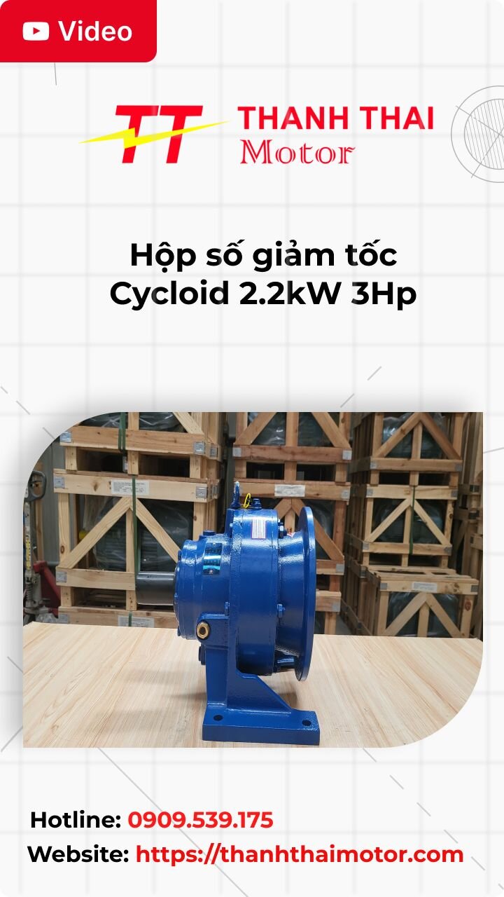 Hộp số giảm tốc Cycloid 2.2kW 3Hp