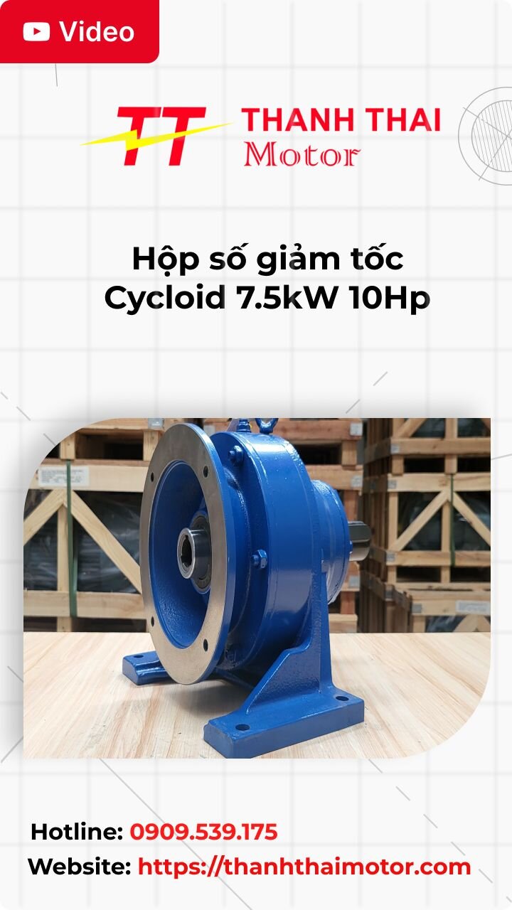 Thumb hộp số giảm tốc Cycloid 7.5kW 10Hp