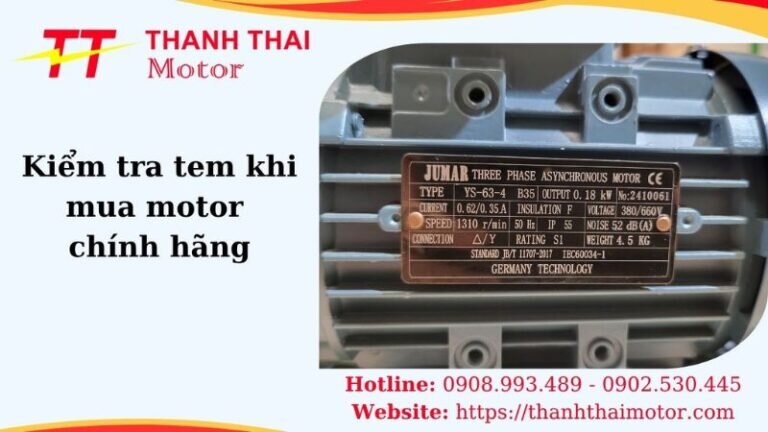 Thumb kiểm tra tem khi mua motor chính hãng