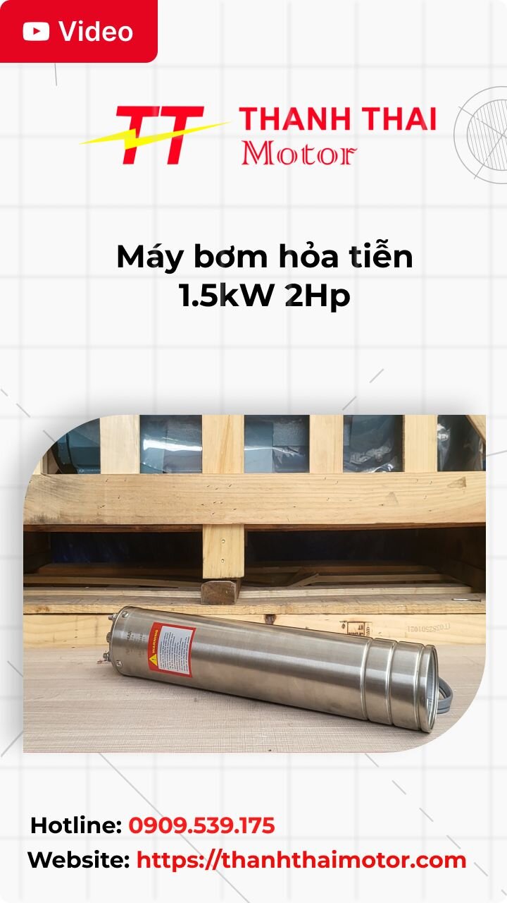 Thumb video review máy bơm hỏa tiễn 1.5kW 2Hp