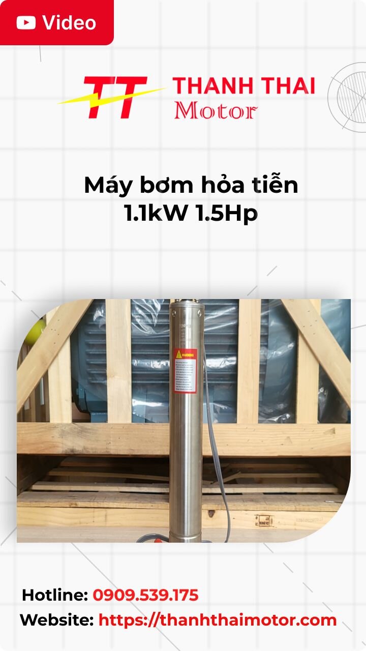 Thumb video máy bơm hỏa tiễn 1.1kW 1.5Hp