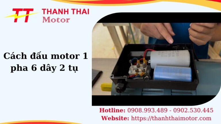 Hình thumb cách đấu motor 1 pha 6 dây 2 tụ