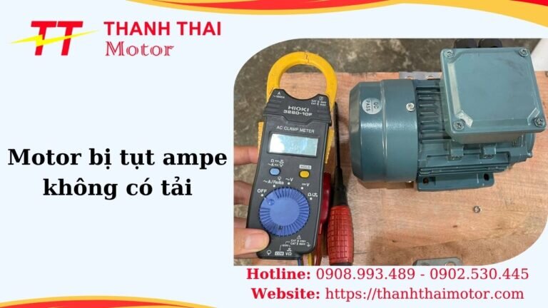 Hình thumb motor bị tụt ampe không có tải
