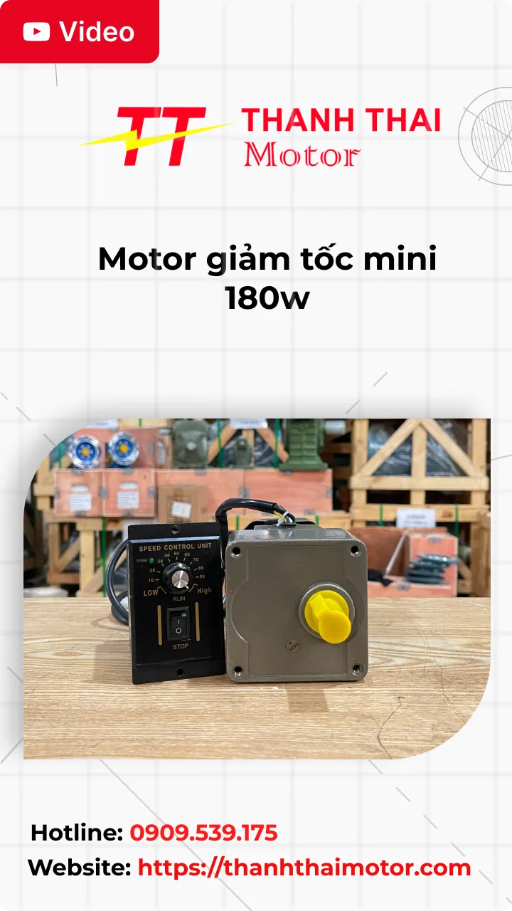 Motor giảm tốc mini 180w