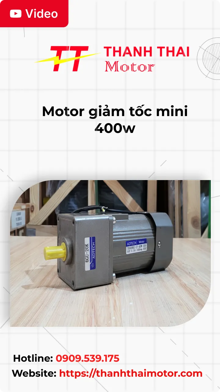 Motor giảm tốc mini 400w