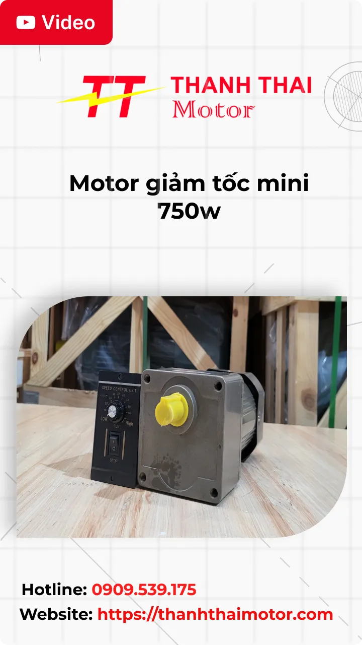 Motor giảm tốc mini 750w