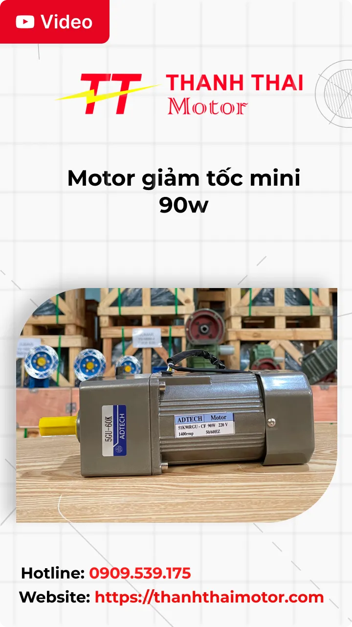 Motor giảm tốc mini 90w
