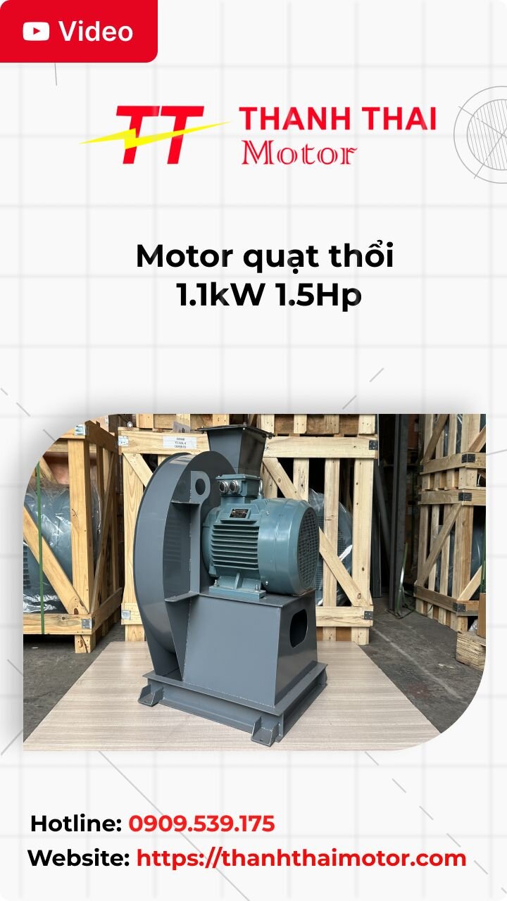 Thumb motor quạt thổi 1.1kW 1.5Hp