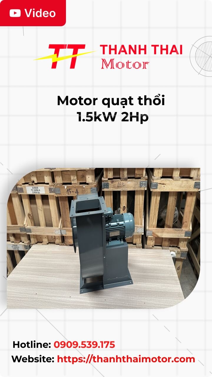 Thumb motor quạt thổi 1.5kW 2Hp