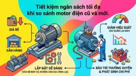 Tiết kiệm ngân sách tối đa khi so sánh motor điện cũ và mới.