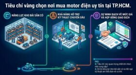 Tiêu chí vàng chọn nơi mua motor điện uy tín tại TP.HCM.