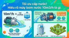 Tối ưu cấp nước! Hiểu rõ máy bơm nước 10m3/h là gì.