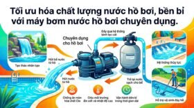 Tối ưu hóa chất lượng nước hồ bơi, bền bỉ với máy bơm nước hồ bơi chuyên dụng.