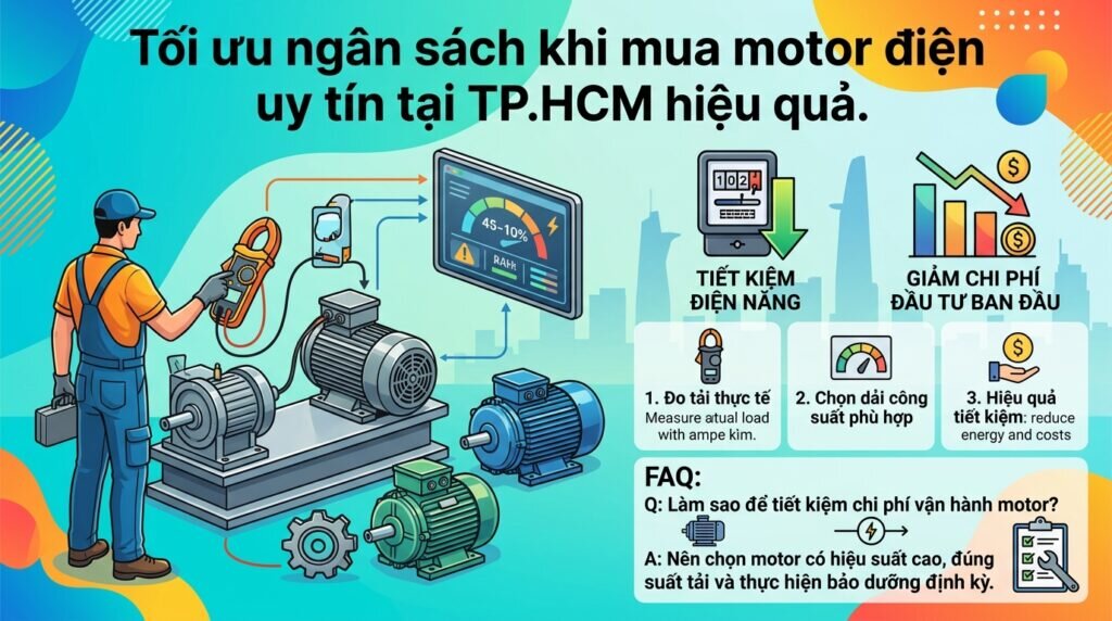 Tối ưu ngân sách khi mua motor điện uy tín tại TP.HCM hiệu quả.