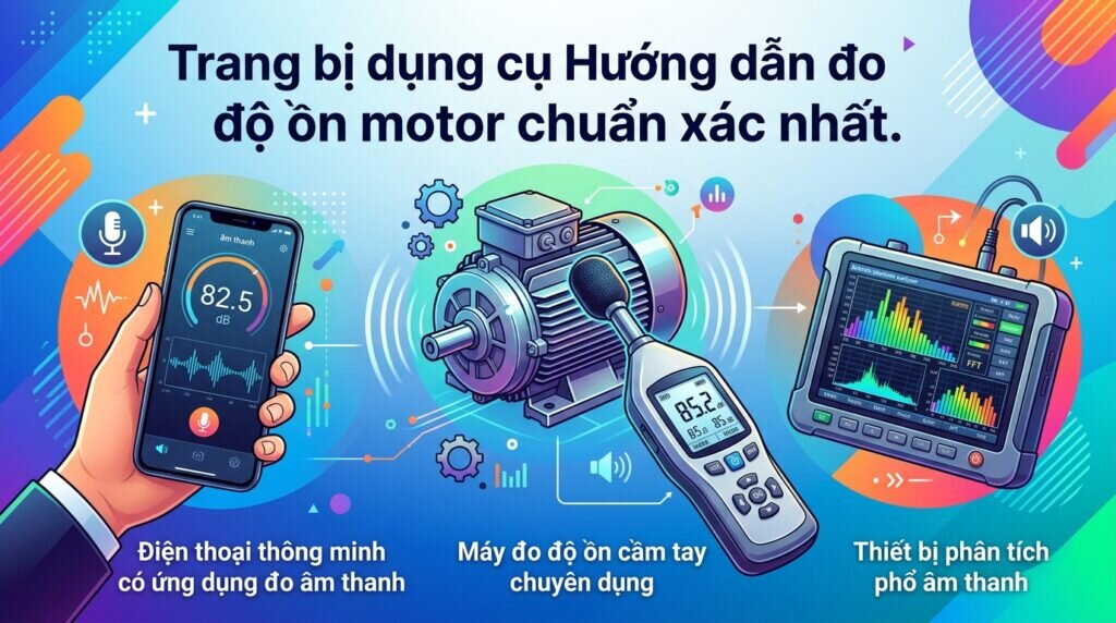 Trang bị dụng cụ Hướng dẫn đo độ ồn motor chuẩn xác nhất.