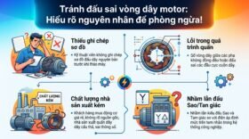 Tránh đấu sai vòng dây motor: Hiểu rõ nguyên nhân để phòng ngừa!