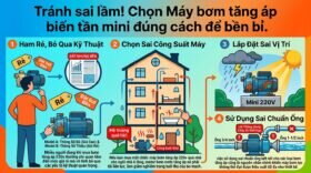 Tránh sai lầm! Chọn Máy bơm tăng áp biến tần mini đúng cách để bền bỉ.