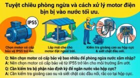 Tuyệt chiêu phòng ngừa và cách xử lý motor điện bị vào nước tối ưu.