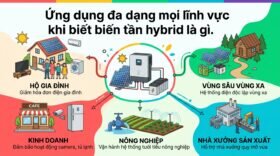 Ứng dụng đa dạng mọi lĩnh vực khi biết biến tần hybrid là gì.