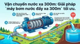 Vận chuyển nước xa 300m: Giải pháp `máy bơm nước đẩy xa 300m` tối ưu.