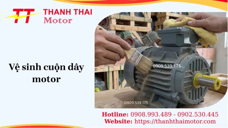 Vệ sinh cuộn dây motor