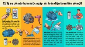 Xử lý sự cố máy bơm nước ngập: An toàn điện là ưu tiên số một!