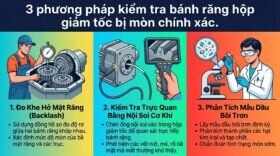 3 phương pháp kiểm tra bánh răng hộp giảm tốc bị mòn chính xác.