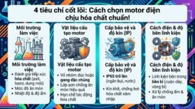 4 tiêu chí cốt lõi: Cách chọn motor điện chịu hóa chất chuẩn!