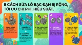 5 cách sửa lỗ bạc đạn bị rộng, tối ưu chi phí, hiệu suất.
