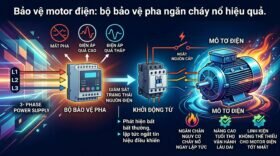 Bảo vệ motor điện: bộ bảo vệ pha ngăn cháy nổ hiệu quả.