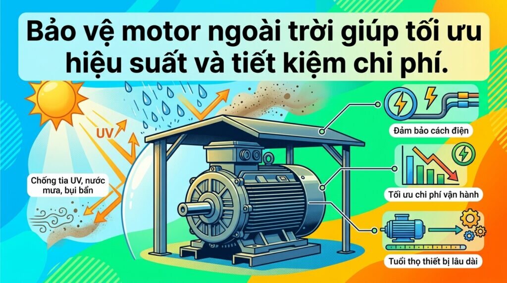 Bảo vệ motor ngoài trời giúp tối ưu hiệu suất và tiết kiệm chi phí.
