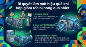 Bí quyết làm mát hiệu quả khi hộp giảm tốc bị nóng quá nhiệt.
