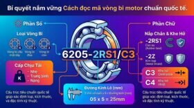 Bí quyết nắm vững Cách đọc mã vòng bi motor chuẩn quốc tế.