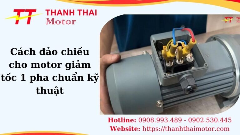 cách đảo chiều cho motor giảm tốc 1 pha chuẩn kỹ thuật