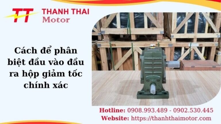 Hình thumb cách để phân biệt đầu vào đầu ra hộp giảm tốc chính xác