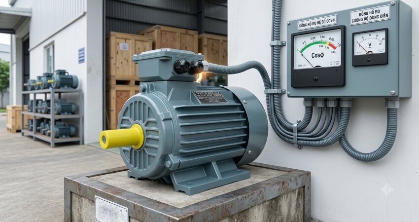 Công thức và cách tính hệ số cos phi đối với động cơ điện giúp tiết kiệm năng lượng và tối ưu hiệu suất hệ thống