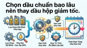Chọn dầu chuẩn bao lâu nên thay dầu hộp giảm tốc.