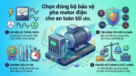 Chọn đúng bộ bảo vệ pha motor điện cho an toàn tối ưu.