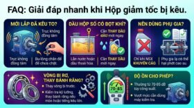 FAQ: Giải đáp nhanh khi Hộp giảm tốc bị kêu.
