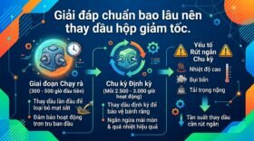 Giải đáp chuẩn bao lâu nên thay dầu hộp giảm tốc.