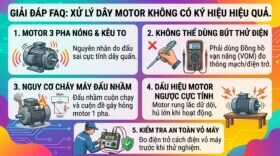 Giải đáp FAQ: Xử lý dây motor không có ký hiệu hiệu quả.
